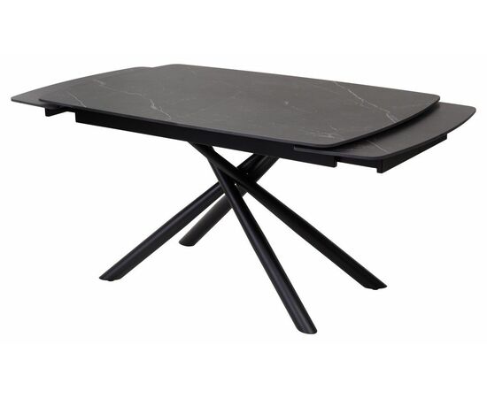 Стол RIVOLI 140 MATT BLACK MARBLE SINTERED STONE/ BLACK М-City, изображение 8 | Интернет магазин мебели и декора LifeDekor