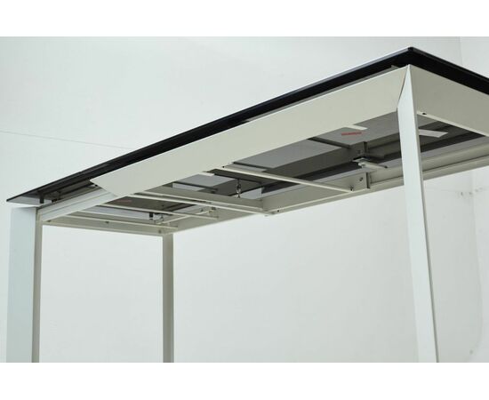 Стол CREMONA 180 KL-188 Контрастный мрамор матовый, итальянская керамика/ белый каркас М-City, изображение 8 | Интернет магазин мебели и декора LifeDekor