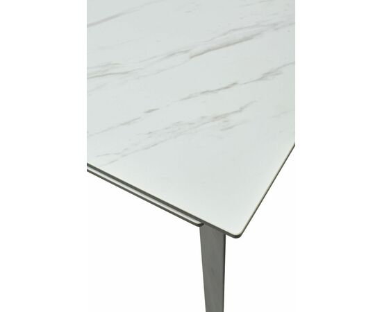 Стол CREMONA 180 KL-99 Белый мрамор матовый, итальянская керамика / черный каркас М-City, изображение 9 | Интернет магазин мебели и декора LifeDekor