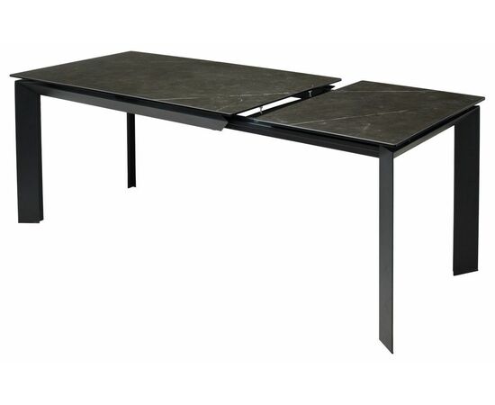 Стол CREMONA 140 KL-116 Черный мрамор матовый, итальянская керамика/ черный каркас М-City, изображение 7 | Интернет магазин мебели и декора LifeDekor