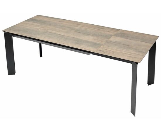 Стол CREMONA 140 KL-61 под дерево, итальянская керамика/ черный каркас М-City, изображение 4 | Интернет магазин мебели и декора LifeDekor