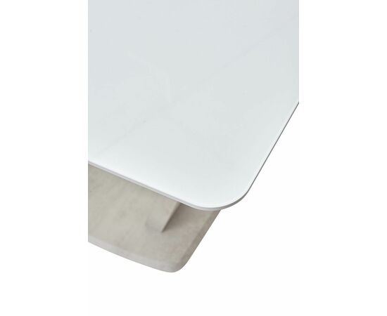 Стол Прага 120 БЕЛЫЙ, стекло/ КАМЕНЬ СВЕТЛЫЙ М-City, изображение 4 | Интернет магазин мебели и декора LifeDekor