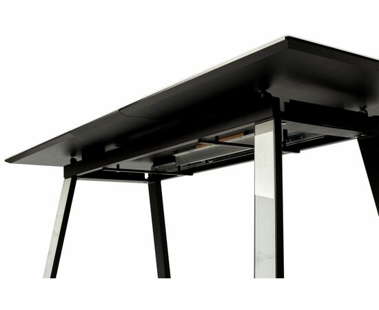 Стол Франк 160 БЕЛЫЙ МРАМОР, стекло / ЧЕРНЫЙ-БЕЛЫЙ МРАМОР, М-City, изображение 8 | Интернет магазин мебели и декора LifeDekor