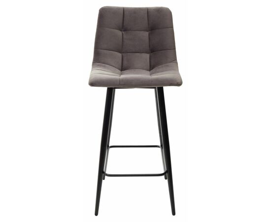 Полубарный стул CHILLI-QB графит #14, велюр / черный каркас (H=66cm) М-City, изображение 5 | Интернет магазин мебели и декора LifeDekor