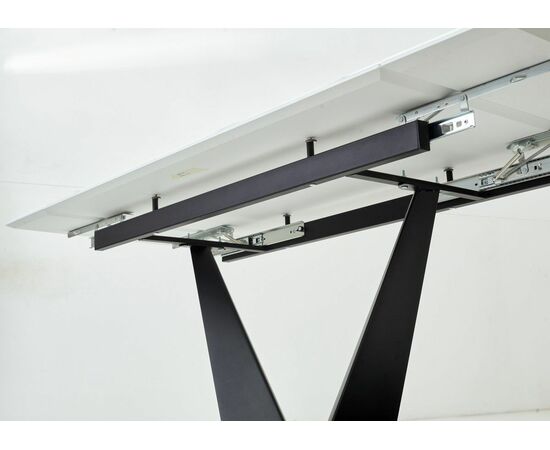 Стол Ниагара 140 БЕЛЫЙ МРАМОР, стекло / ЧЕРНЫЙ, М-City, изображение 9 | Интернет магазин мебели и декора LifeDekor