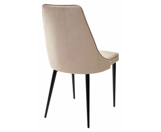 Стул NEPAL-P БЕЖЕВЫЙ #5, велюр/ черный каркас М-City, изображение 7 | Интернет магазин мебели и декора LifeDekor