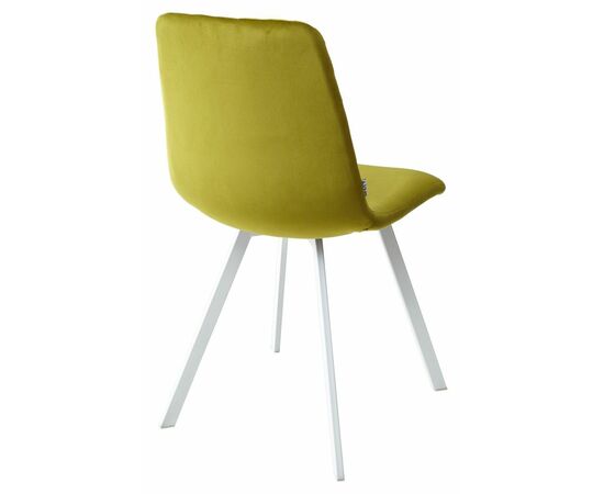 Стул DAIQUIRI BLUVEL-75 OLIVA / белый каркас, велюр М-City, изображение 3 | Интернет магазин мебели и декора LifeDekor