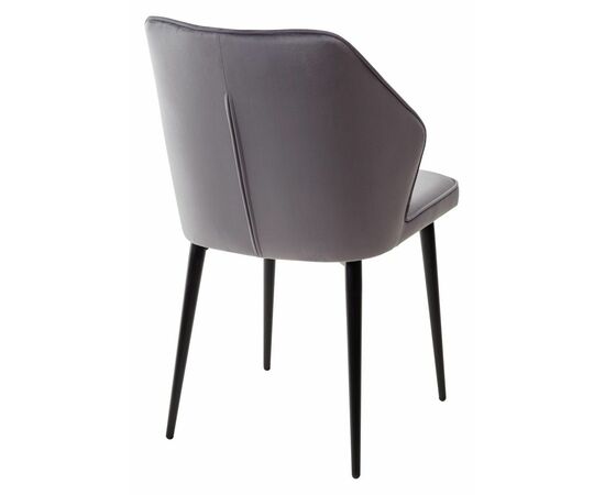 Стул SEATTLE-V СЕРЫЙ #27, велюр / черный каркас М-City, изображение 4 | Интернет магазин мебели и декора LifeDekor