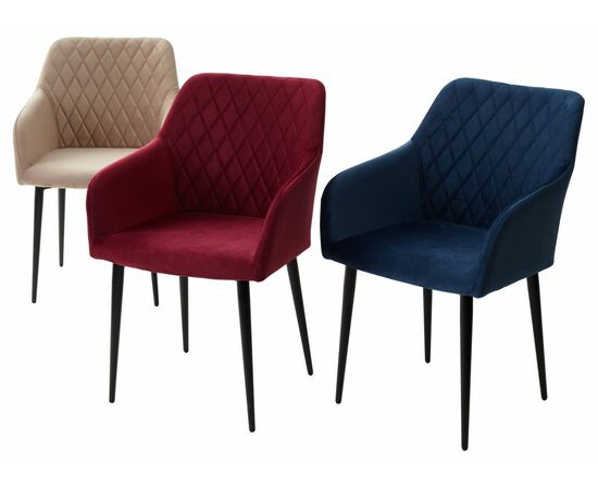 Стул BRANDY-X БЕЖЕВЫЙ #5, велюр / черный каркас М-City, изображение 4 | Интернет магазин мебели и декора LifeDekor