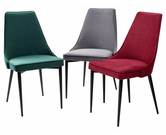 Стул NEPAL-P БЕЖЕВЫЙ #5, велюр/ черный каркас М-City, изображение 4 | Интернет магазин мебели и декора LifeDekor