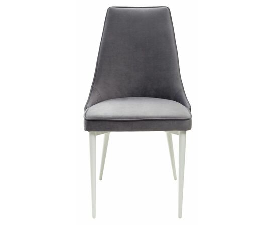 Стул NEPAL-P СЕРЫЙ #27, велюр/ белый каркас М-City, изображение 6 | Интернет магазин мебели и декора LifeDekor