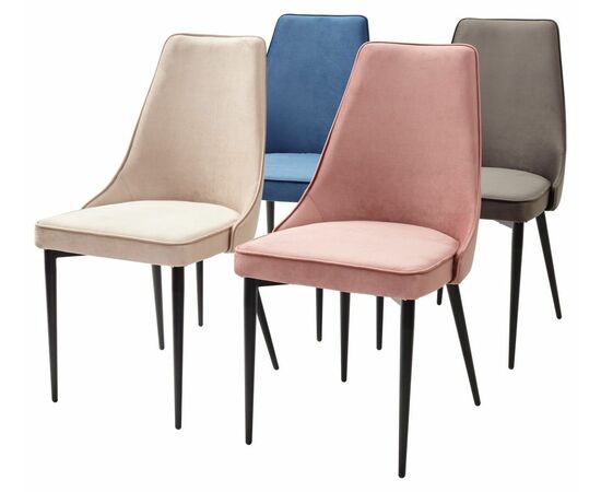 Стул NEPAL-P БЕЖЕВЫЙ #5, велюр/ черный каркас М-City, изображение 5 | Интернет магазин мебели и декора LifeDekor