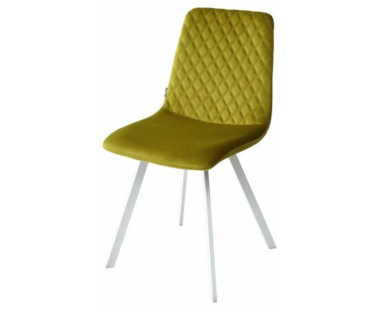 Стул DAIQUIRI BLUVEL-75 OLIVA / белый каркас, велюр М-City, изображение 4 | Интернет магазин мебели и декора LifeDekor