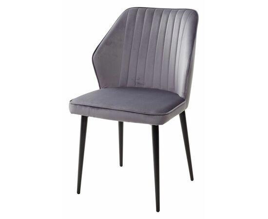 Стул SEATTLE-V СЕРЫЙ #27, велюр / черный каркас М-City, изображение 5 | Интернет магазин мебели и декора LifeDekor