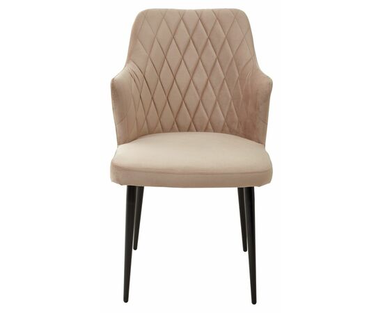 Стул HERMAN БЕЖЕВЫЙ #5, велюр / черный каркас М-City, изображение 7 | Интернет магазин мебели и декора LifeDekor