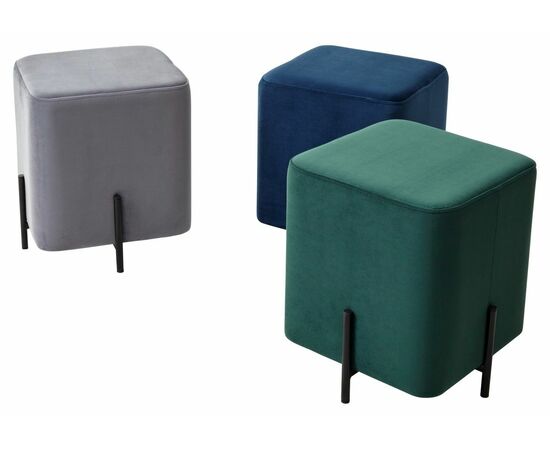 Пуф для гостиной ФЕЛИКС квадратный зеленый #19, велюр / черный каркас М-City, изображение 4 | Интернет магазин мебели и декора LifeDekor