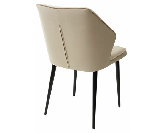 Стул SEATTLE-V БЕЖЕВЫЙ #5, велюр / черный каркас М-City, изображение 4 | Интернет магазин мебели и декора LifeDekor