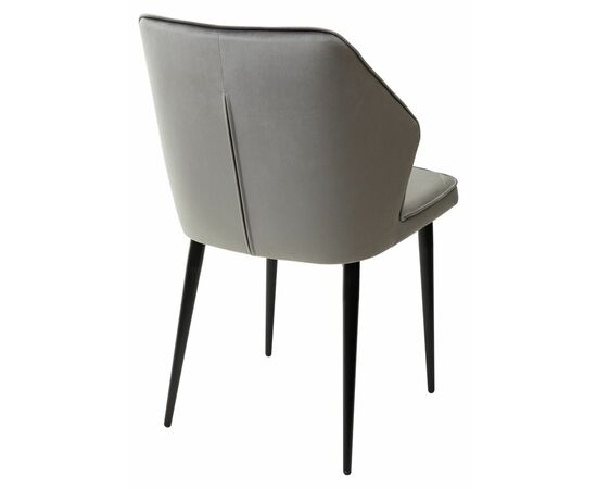 Стул SEATTLE-V СВЕТЛО-СЕРЫЙ #26, велюр / черный каркас М-City, изображение 6 | Интернет магазин мебели и декора LifeDekor