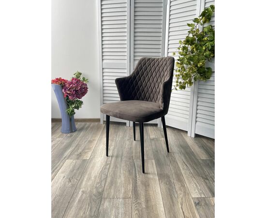 Стул HERMAN ГРАФИТ #14 велюр / черный каркас М-City, изображение 2 | Интернет магазин мебели и декора LifeDekor