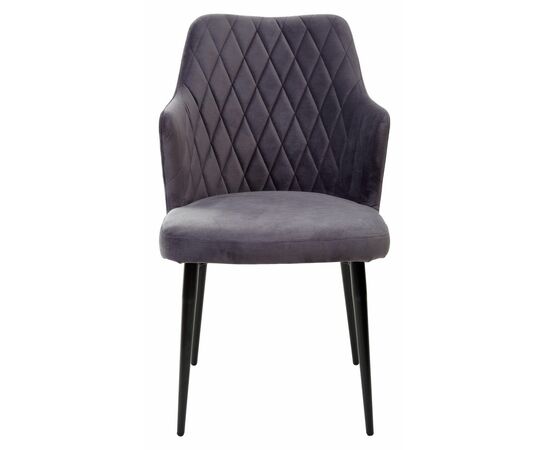 Стул HERMAN СЕРЫЙ #27, велюр / черный каркас М-City, изображение 5 | Интернет магазин мебели и декора LifeDekor