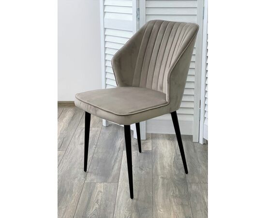 Стул SEATTLE-V ЛАТТЕ #25, велюр / черный каркас М-City, изображение 2 | Интернет магазин мебели и декора LifeDekor