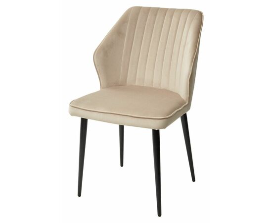 Стул SEATTLE-V БЕЖЕВЫЙ #5, велюр / черный каркас М-City, изображение 5 | Интернет магазин мебели и декора LifeDekor