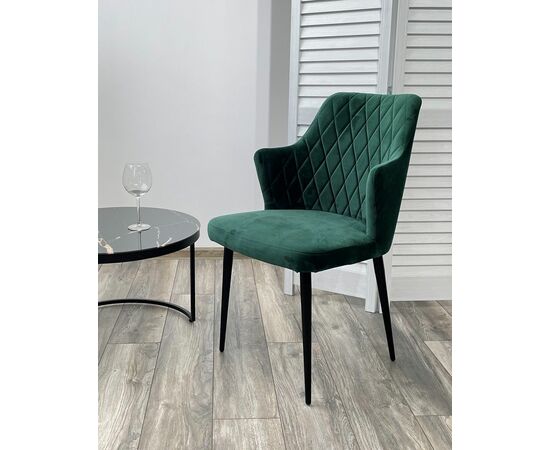 Стул HERMAN ЗЕЛЕНЫЙ #19, велюр / черный каркас М-City, изображение 2 | Интернет магазин мебели и декора LifeDekor