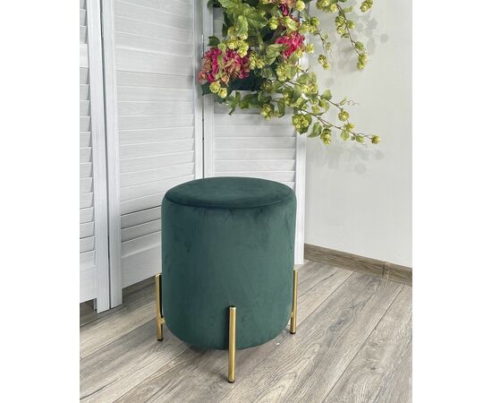 Пуф для гостиной RICE BLUVEL-78 GREEN / GOLD М-City, изображение 2 | Интернет магазин мебели и декора LifeDekor