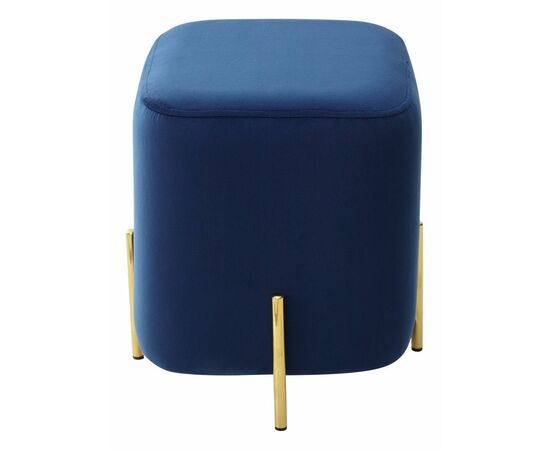 Пуф для гостиной ARES BLUVEL-86 NAVY BLUE / GOLD М-City, изображение 6 | Интернет магазин мебели и декора LifeDekor