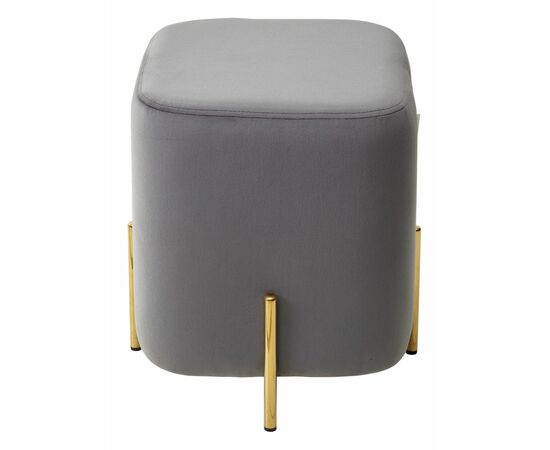 Пуф для гостиной ARES BLUVEL-14 GREY / GOLD М-City, изображение 5 | Интернет магазин мебели и декора LifeDekor