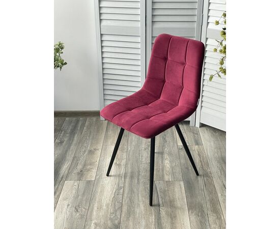 Стул UNO 25 ВИННЫЙ #16, велюр / ЧЕРНЫЙ, М-City, изображение 2 | Интернет магазин мебели и декора LifeDekor