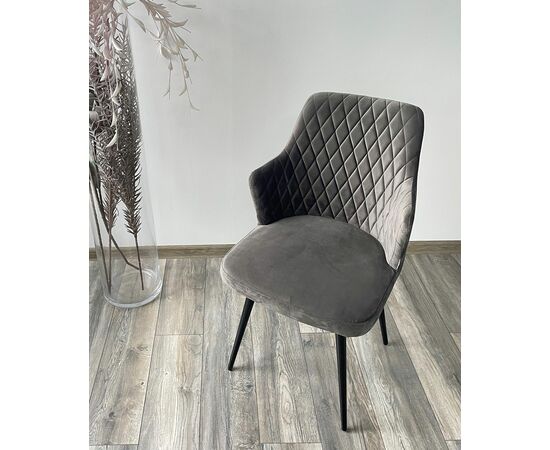 Стул HERMAN 360 град. ГРАФИТ #14, велюр / черный каркас М-City, изображение 2 | Интернет магазин мебели и декора LifeDekor