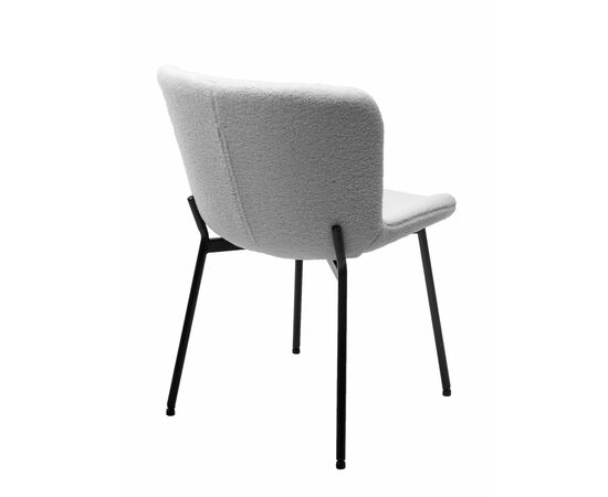 Стул RIYA UF992-01 Белый, teddy / черный каркас М-City, изображение 2 | Интернет магазин мебели и декора LifeDekor