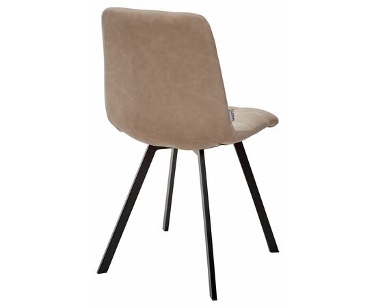 Стул CHILLI SQUARE RU-09 серо-бежевый винтаж, PU / черный каркас М-City, изображение 3 | Интернет магазин мебели и декора LifeDekor