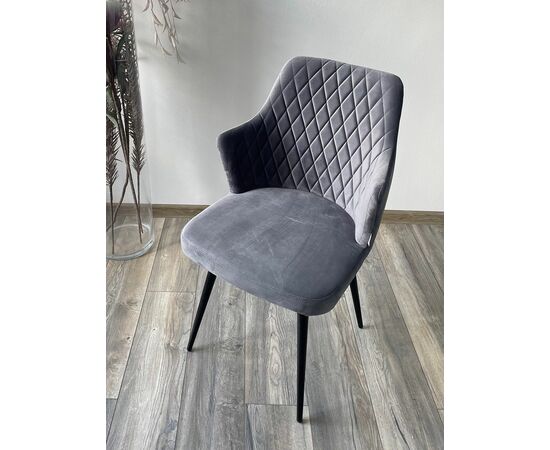 Стул HERMAN 360 град. СЕРЫЙ #27, велюр / черный каркас М-City, изображение 2 | Интернет магазин мебели и декора LifeDekor