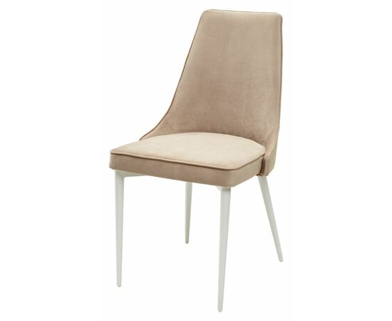 Стул NEPAL-P БЕЖЕВЫЙ #5, велюр/ белый каркас М-City, изображение 4 | Интернет магазин мебели и декора LifeDekor
