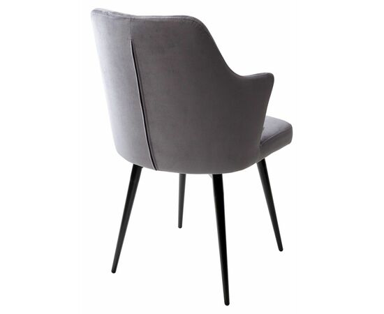 Стул HERMAN 360 град. СЕРЫЙ #27, велюр / черный каркас М-City, изображение 4 | Интернет магазин мебели и декора LifeDekor