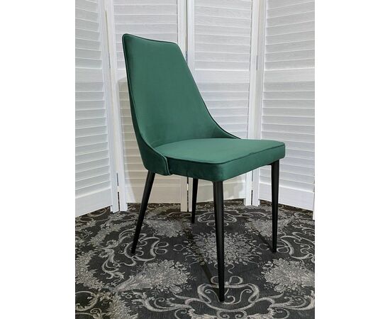 Стул NEPAL-P ЗЕЛЕНЫЙ #19, велюр/ черный каркас М-City, изображение 3 | Интернет магазин мебели и декора LifeDekor