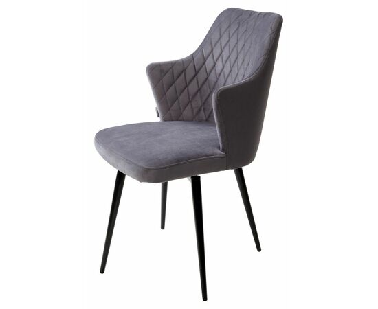 Стул HERMAN 360 град. СЕРЫЙ #27, велюр / черный каркас М-City, изображение 5 | Интернет магазин мебели и декора LifeDekor