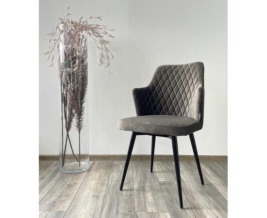 Стул HERMAN 360 град. ГРАФИТ #14, велюр / черный каркас М-City, изображение 3 | Интернет магазин мебели и декора LifeDekor