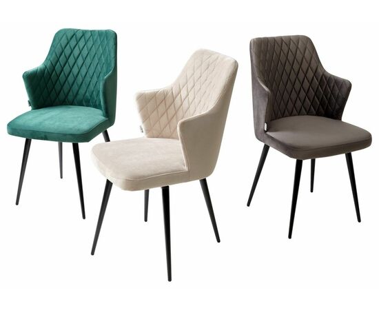 Стул HERMAN 360 град. ГРАФИТ #14, велюр / черный каркас М-City, изображение 7 | Интернет магазин мебели и декора LifeDekor