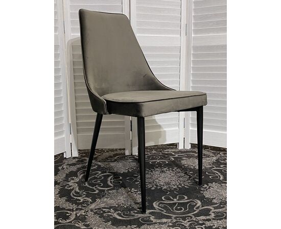 Стул NEPAL-P ГРАФИТ #14, велюр/ черный каркас М-City, изображение 2 | Интернет магазин мебели и декора LifeDekor