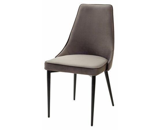 Стул NEPAL-P ГРАФИТ #14, велюр/ черный каркас М-City, изображение 7 | Интернет магазин мебели и декора LifeDekor