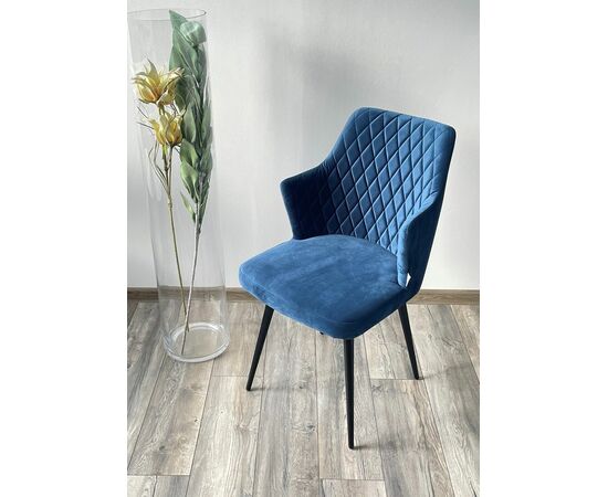 Стул HERMAN 360 град. СИНИЙ #29, велюр / черный каркас М-City, изображение 2 | Интернет магазин мебели и декора LifeDekor