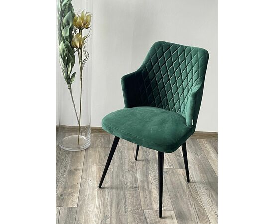 Стул HERMAN 360 град. ЗЕЛЕНЫЙ #19, велюр / черный каркас М-City, изображение 3 | Интернет магазин мебели и декора LifeDekor