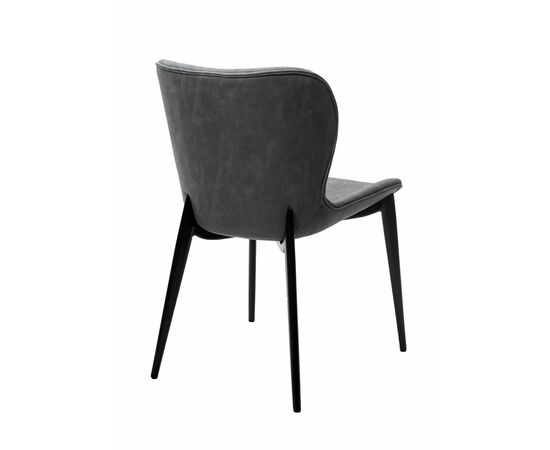 Стул КЛОД, цвет Kiprus-12 Темно-серый, искусственная замша / черный каркас М-City, изображение 6 | Интернет магазин мебели и декора LifeDekor