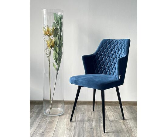 Стул HERMAN 360 град. СИНИЙ #29, велюр / черный каркас М-City, изображение 3 | Интернет магазин мебели и декора LifeDekor