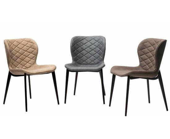 Стул КЛОД, цвет Kiprus-03 Латте, искусственная замша / черный каркас М-City, изображение 4 | Интернет магазин мебели и декора LifeDekor