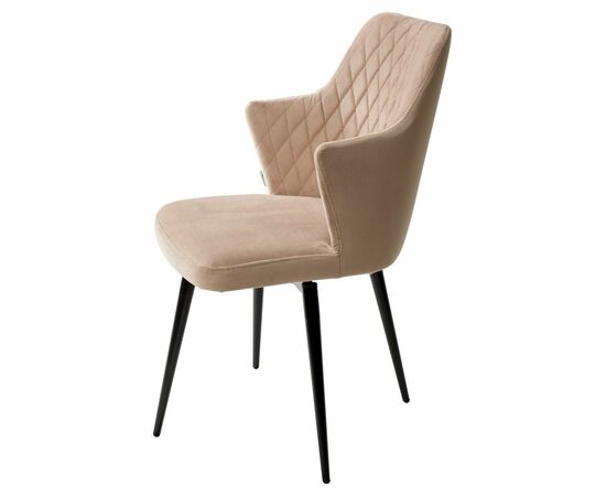 Стул HERMAN 360 град. БЕЖЕВЫЙ #5, велюр / черный каркас М-City, изображение 5 | Интернет магазин мебели и декора LifeDekor