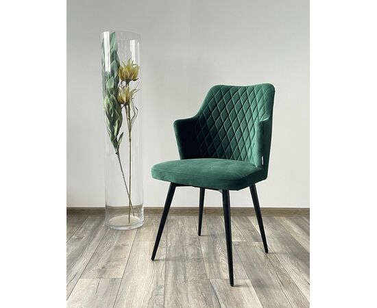 Стул HERMAN 360 град. ЗЕЛЕНЫЙ #19, велюр / черный каркас М-City, изображение 2 | Интернет магазин мебели и декора LifeDekor